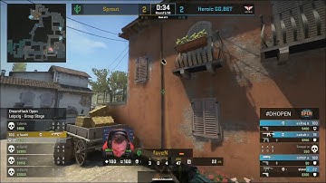 [CS:GO] FAVEN 1VS5 CLUTCH! SPROUT VS HEROIC (DreamHack) #dreamhack #csgo