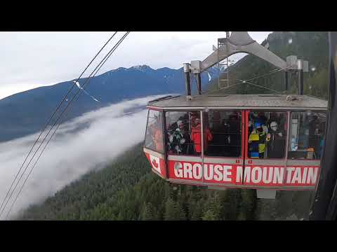 Grouse Mountain, Vancouver, Canada-Đi Cáp Treo lên núi tuyết Mùa Đông|Du lịch Canada