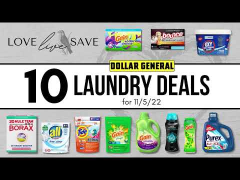 Dollar General Couponing Deals this week for Laundry Supplies [11/5/22]