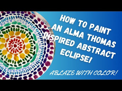 How To Paint An Alma Thomas Abstract Eclipse!