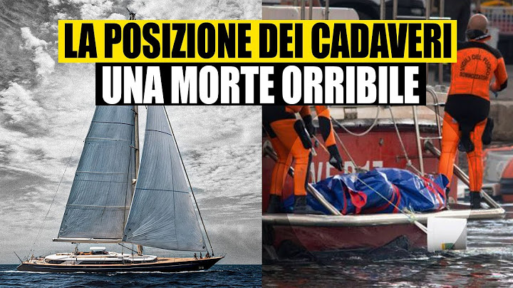 Naufragio della Bayesian: La Posizione dei Cadaveri Svela un Retroscena Terrificante