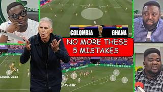 NO MORE BLACKSTARS MISTAKES VS COLOMBIA. CARLOS QUIEROZ LISTS THESE ISSUES THAT WILL BE SOLVED