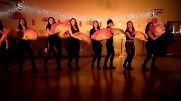 Binghamton Kappa Phi Lambda Lunar New Year Banquet 2014 Fan Dance Performance