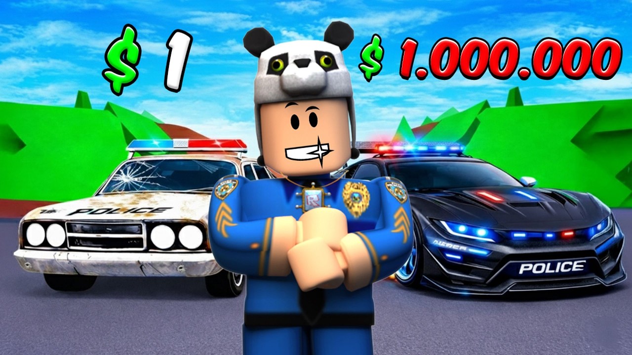 1 Dolarlık Polis Medeniyeti vs 1 Milyon Dolarlık Polis Medeniyeti! - Roblox Brookhaven