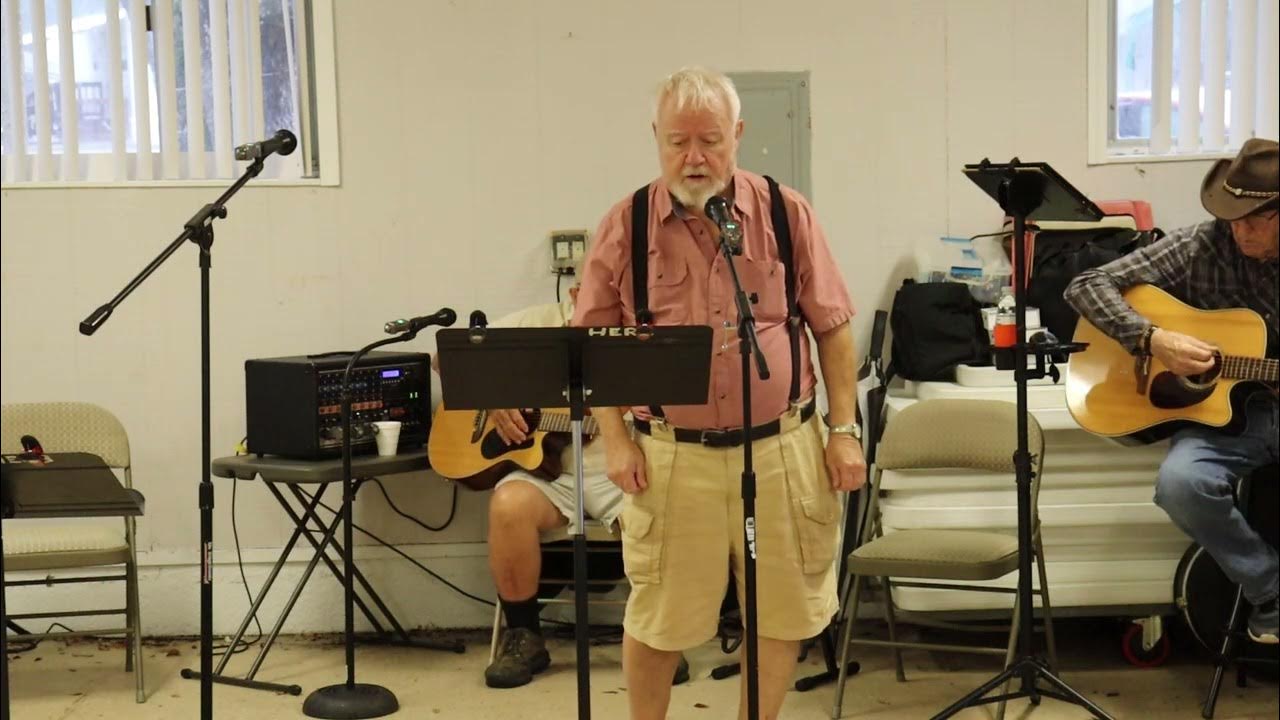 Al singing, "Give Me The Flowers, (while I'm Living)" at Breezy Oaks