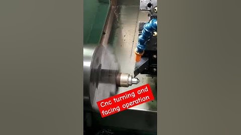 cnc turning and facing operation #shortvideo #mechanicalengineering