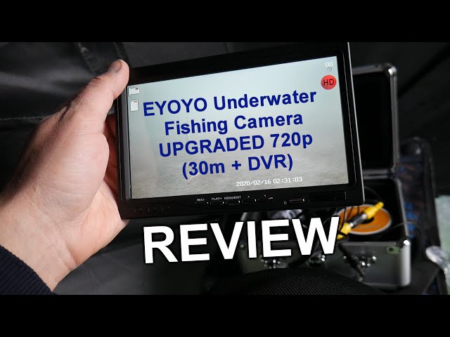 REVIEW - EYOYO Underwater Fishing Camera UPGRADED 720p (30m+DVR) 