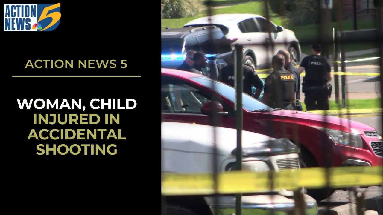 Woman, child injured in accidental shooting - YouTube