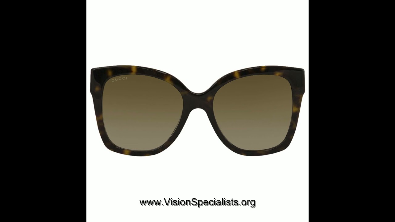 Gucci Womens Web GG0459S GG 0459 S 002 Havana Fashion 