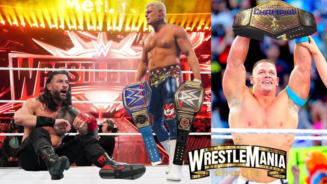 WWE Wrestlemania 39 Cody Rhodes WINS Championship & Cena New