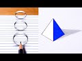 How to Draw - Easy 3D Rings Illusion &amp; Art Tips