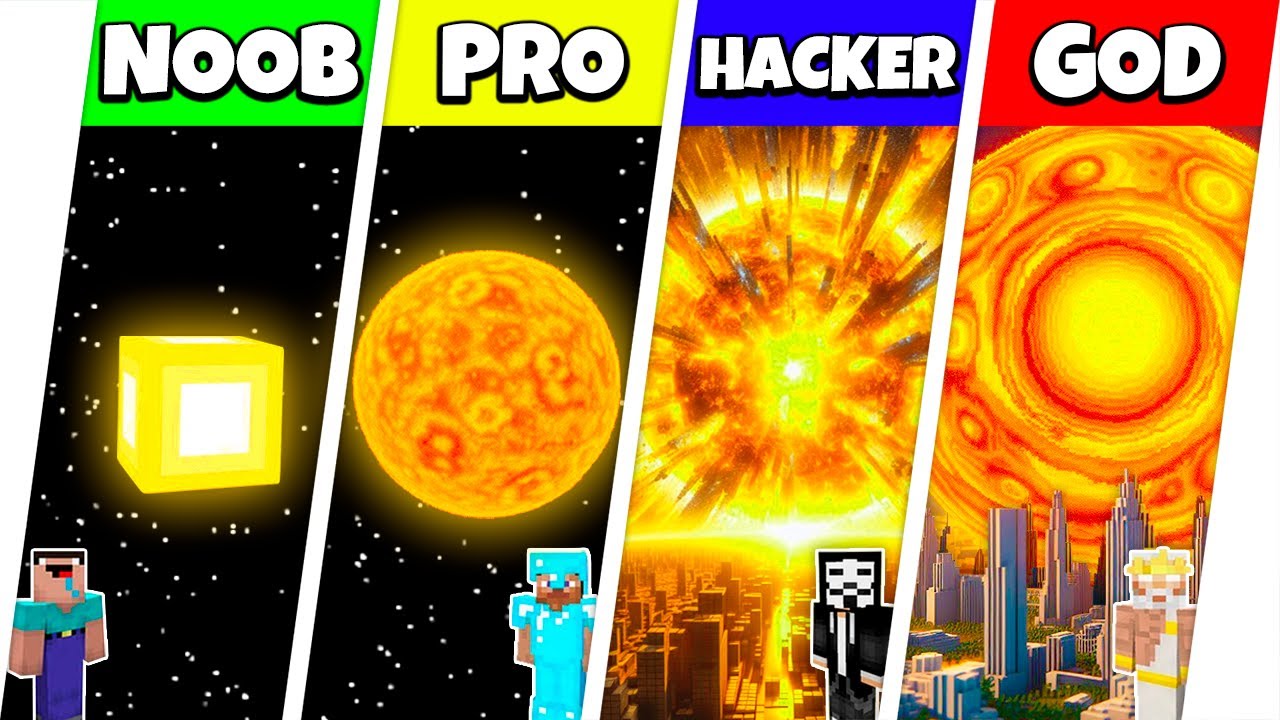 INSIDE SUN PLANET HOUSE BUILD CHALLENGE - Minecraft Battle NOOB vs PRO vs HACKER vs GOD / Animation