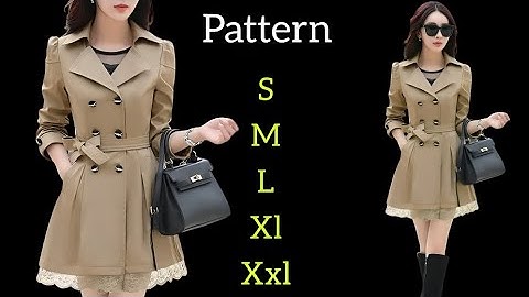 Trench Coat Pattern Drafting ✂️| Step-by-Step Sewing Tutorial for Beginners