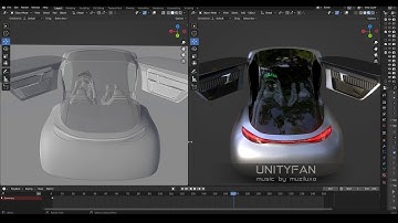 concept car quick modeling - vehicle 047 - 02 - 4x timelapse