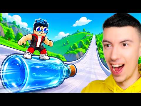 +1 SPEED EVERY SECOND ON THE BOTTLE IN SPEED BOTTLE ESCAPE ROBLOX !!