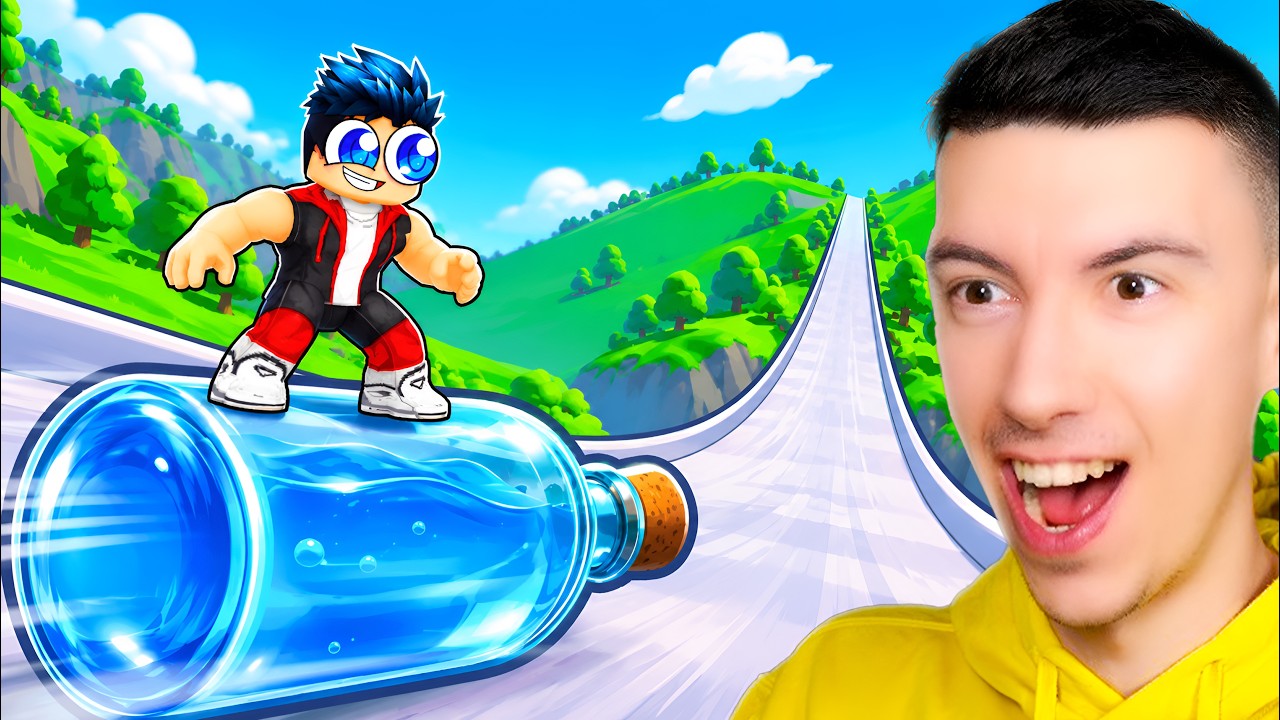 CHAQUE SECONDE +1 DE VITESSE SUR LA BOUTEILLE DANS SPEED BOTTLE ESCAPE ROBLOX !!