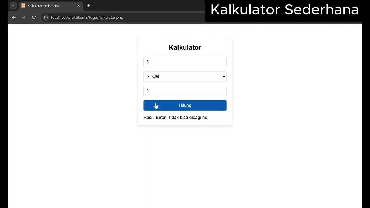 Praktikum 2 Pemrograman Web