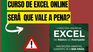 Curso Online de Excel Expert - Do básico ao avançado vale a pena?