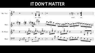 Video thumbnail of "It Don't Matter- Jacob Collier (Transcription)"