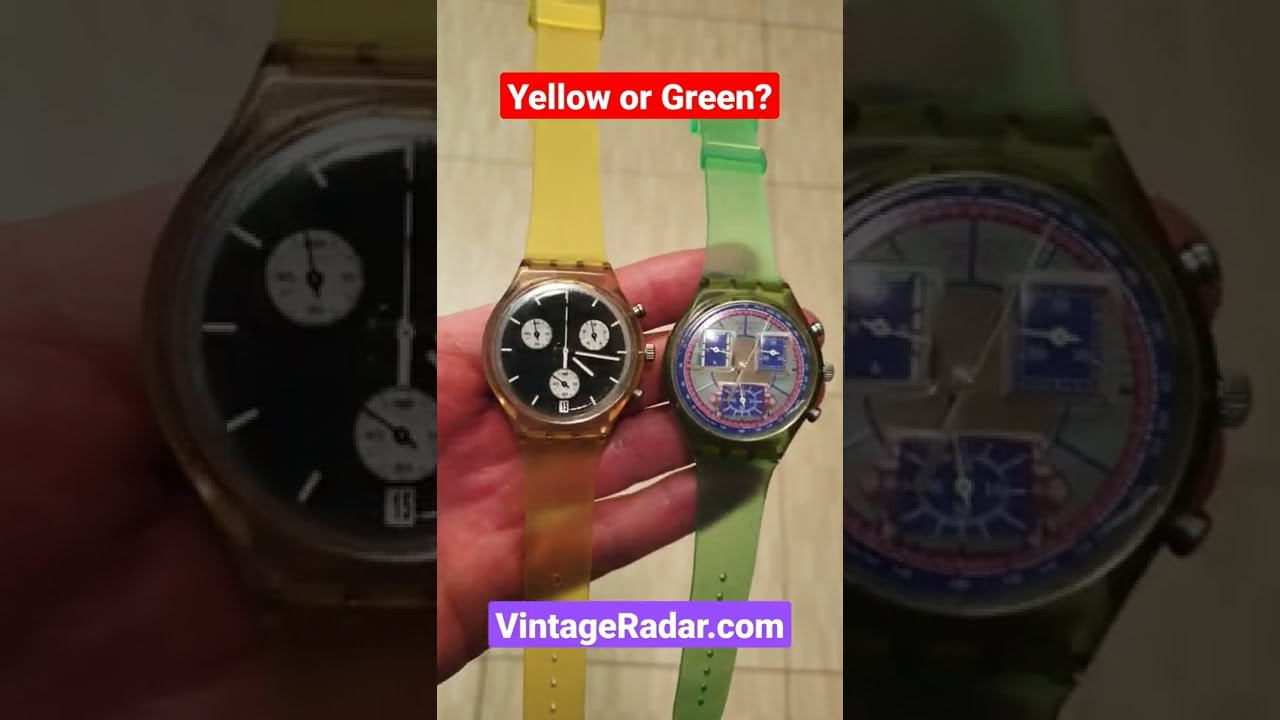swatch/Ironyクロノグラフ/イエローリング swatch/Ironyクロノグラフ/イエローリング