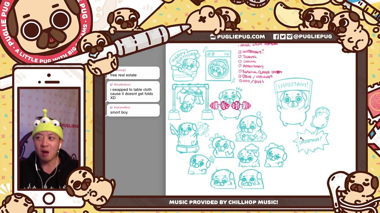 Let's Draw with Puglie Pug!