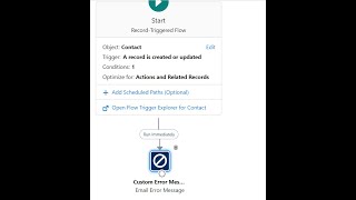 Custom Error Element in Record Triggered Flows In Salesforce with an example