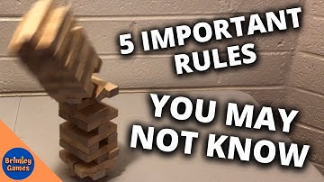 Jenga: Important Rules You May Have Missed