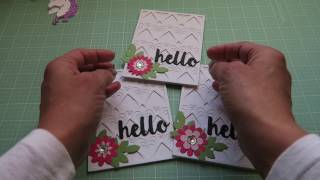 Hello Friend Card Set Featuring Birch Press Designs Dies @shoeprincess1