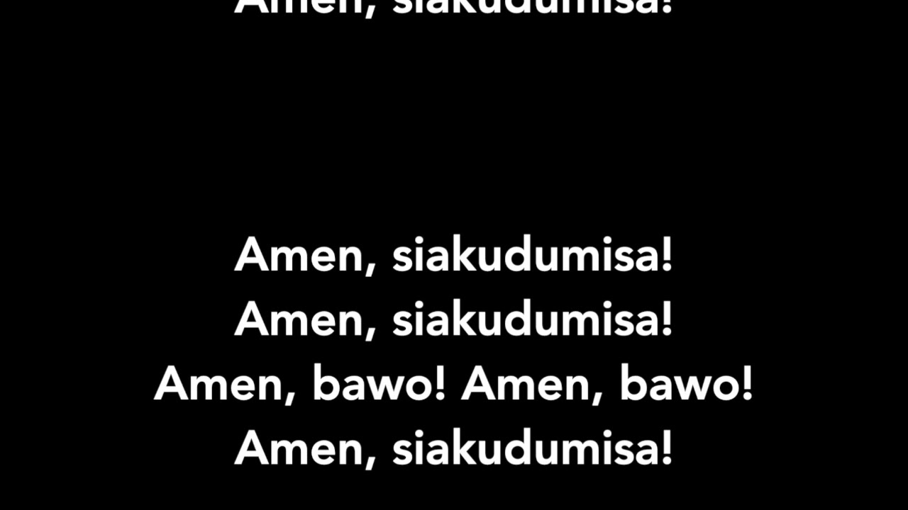 CCS 109 Amen, Siakudumisa! (Swahili) Music Lyrics with VOICES