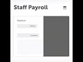 Build a Complete Staff Payroll System with Streamlit - Image Upload & Salary Calculator