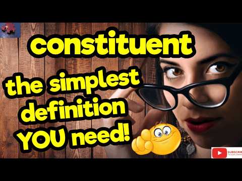 CONSTITUENT. The simplest definition YOU need!! #tellsvidetionary™