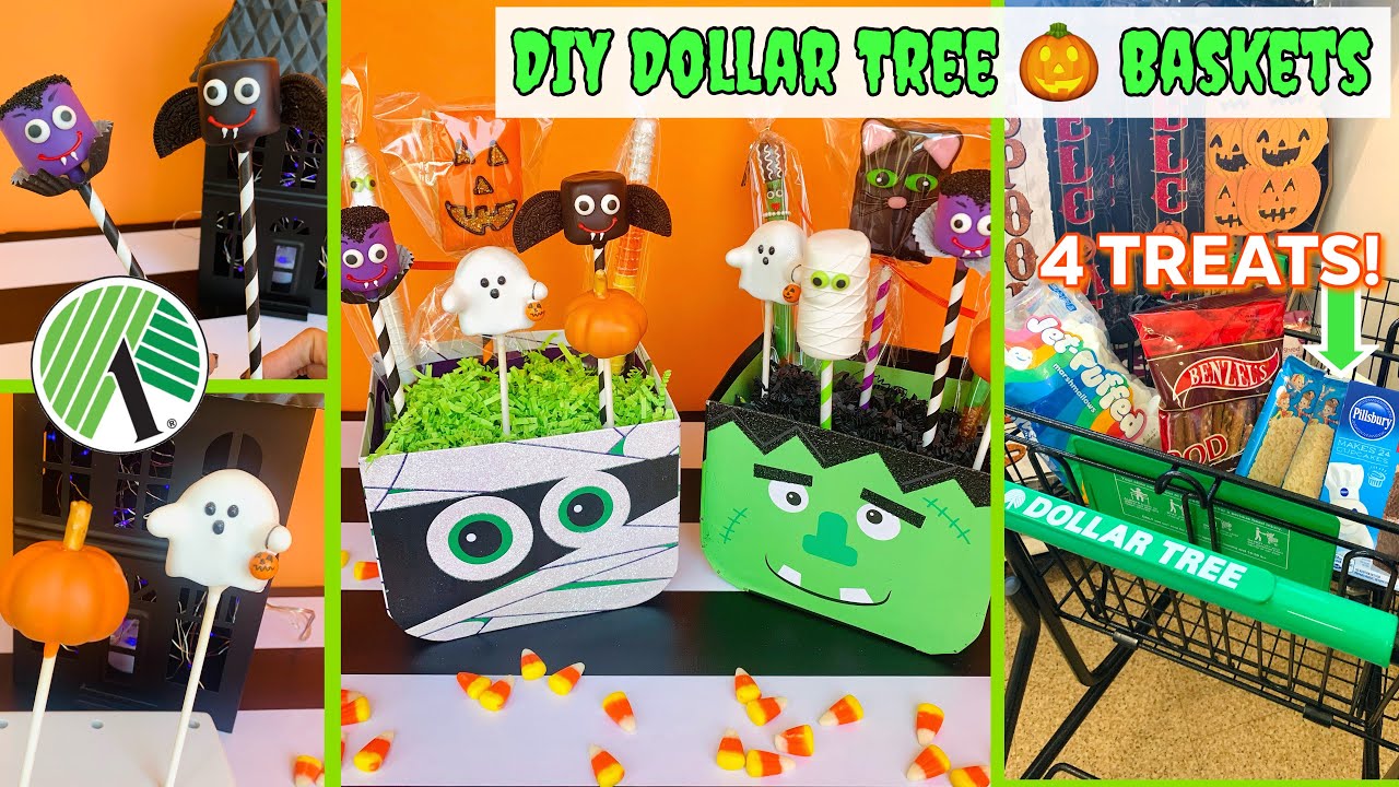 DIY Dollar Tree Halloween Treat Baskets EASY DOLLAR TREE DIY CANDY DIY Dollar Tree Halloween Treat Baskets EASY DOLLAR TREE DIY CANDY