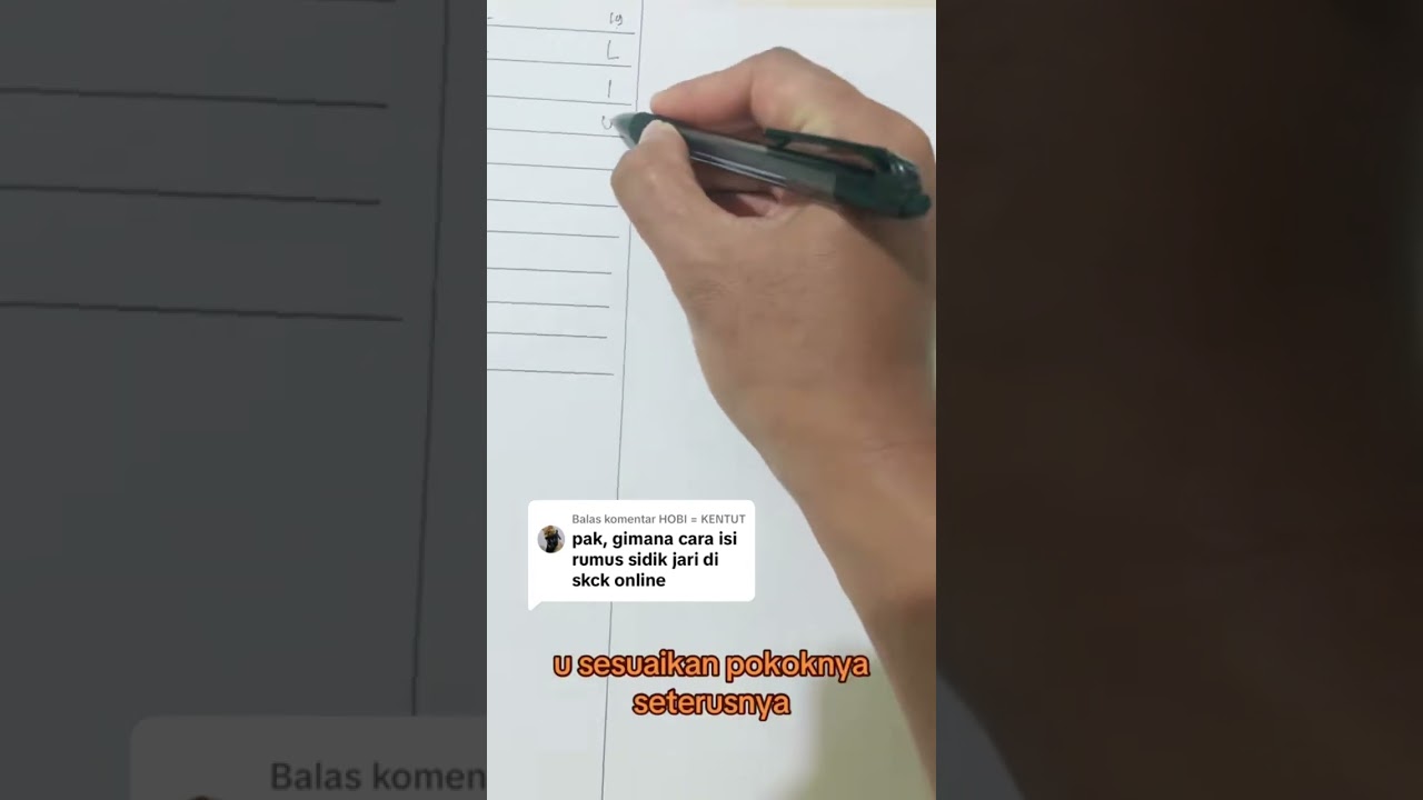 Toturial pengisian rumus sidik jari di Aplikasi SKCK Online #skck #serunyabelajar #info