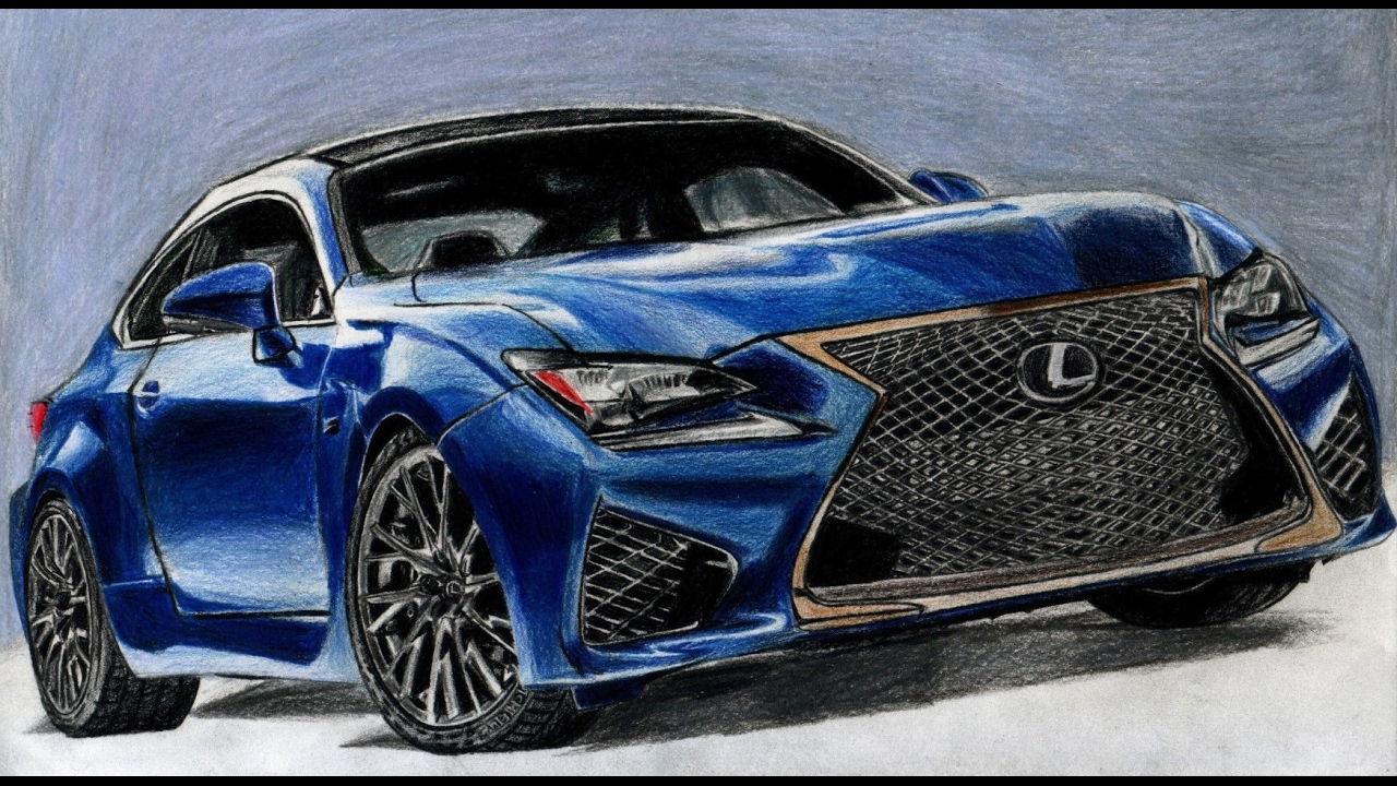 小学生によるスポーツカーの写真模写 Lexus Rc F 小６ Youtube