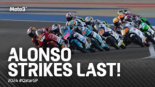 The Nail-Biting Moto3™ Last Lap At Lusail 🤯 | 2024 #Qatargp