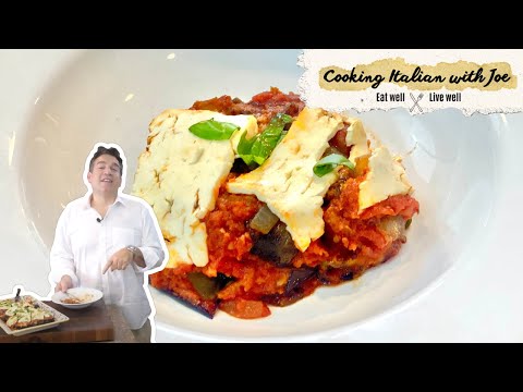 Roasted Eggplant with Feta Cheese Cooking Italian with Joe