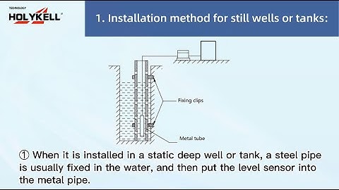Installation Methods and notices of borehole level sensors