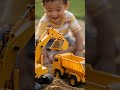 Construction Toys for Kids | Excavator in Action! #Shorts