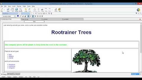 creating Hyperlinks using KompoZer