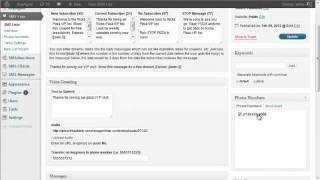 SMS Wordpress - Web form