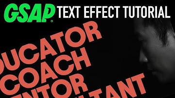 GSAP Text Effect from Won J You