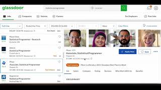 Job openings for Statistical Programmer at Glassdoor  |  Pharmaceutical Industry only