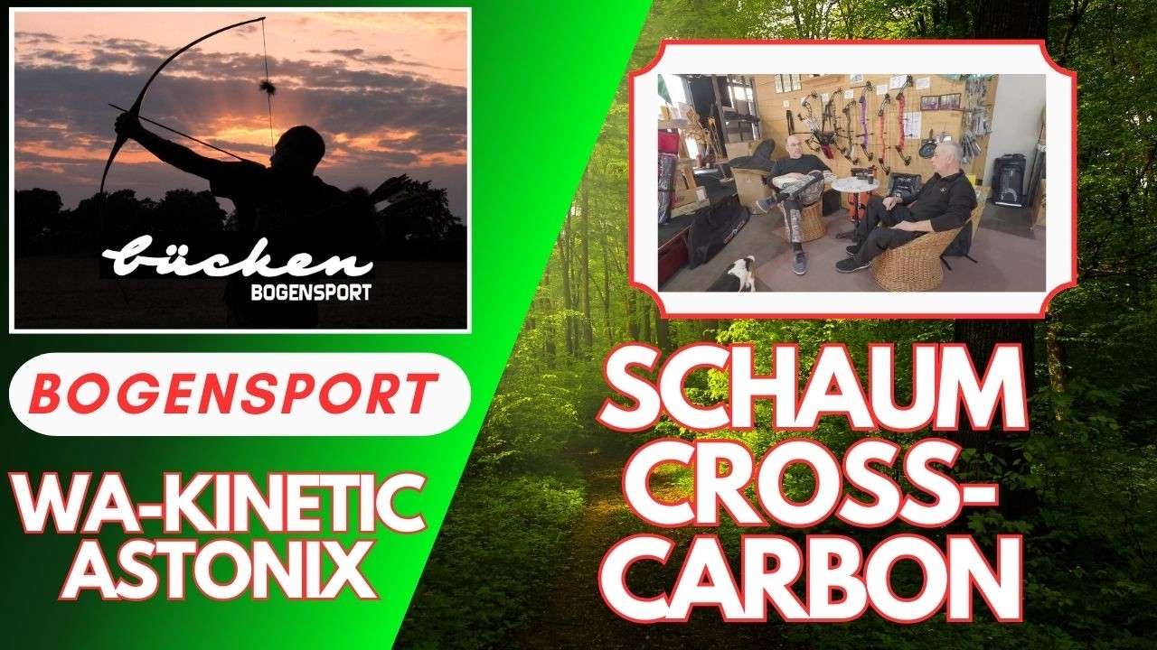 Schaumkern mit Cross-Carbon - Wurfarme Kinetic Astonix - Bücken Bogensport am Niederrhein.