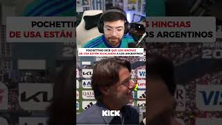 Pochettino dice que los hinchas de USA están igualando a los argentinos #lacobraaa #lacobra #davo