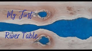 ⁣river table build part 1 using stone coat epoxy!