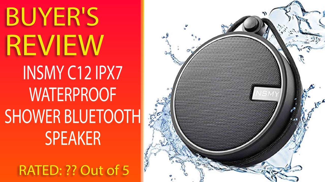 Review Insmy C12 Ipx7 Waterproof Shower 