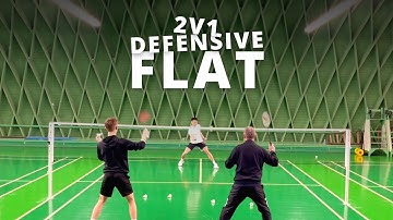 How to IMPROVE your DEFENCE FLAT EXCHANGES in badminton | Basic Feather & Morten Frost