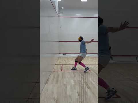 백핸드 스쿼시 연습! #squash #badminton