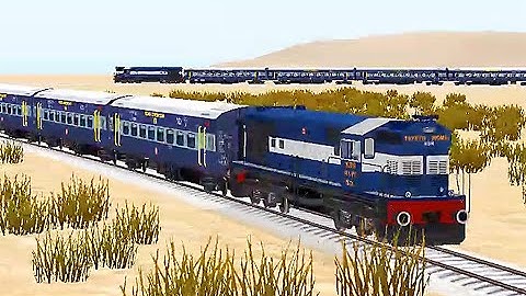 Train Sim - Desert Using Indian Train WDM-3A