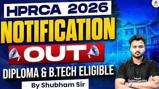 Hprca Je Recruitment 2026 Hprca Je Vacancy 2026 Hprca Junior Engineer Vacancy By Shubham Sir